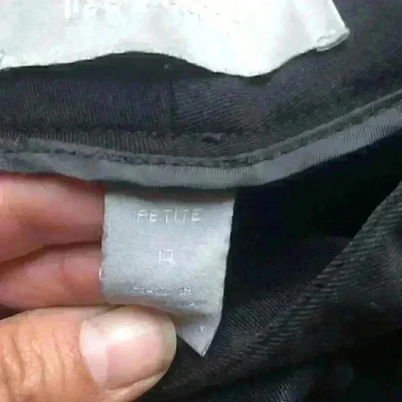 Liz Claiborne black straight leg career pants audra size 10 petite 10P 10 P - Picture 3 of 5